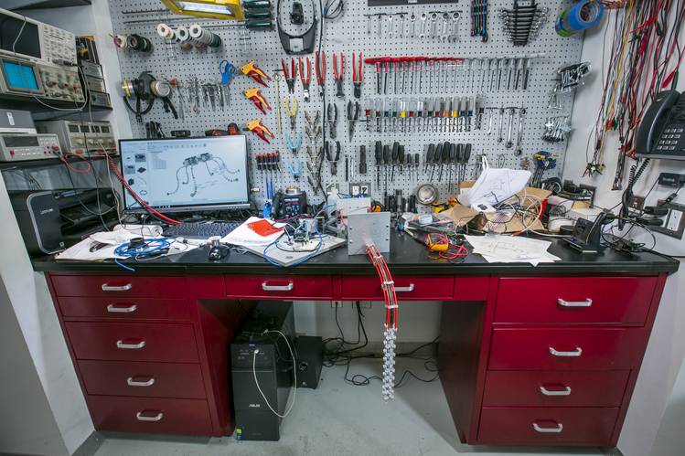 Mr. Dubno’s work area.